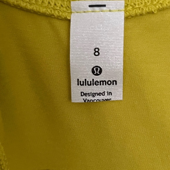 Mustard yellow lululemon tank top size 8 - Picture 3 of 4